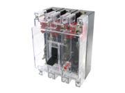 Transparent AC 380V DC 220V 100A 3P Moulded Case Circuit Breaker Qxafx