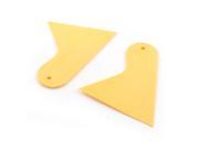 Unique Bargains Auto Vehicle Window Film Wrap Installation Cleaning Scraper Tool Yellow 2 Pieces