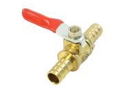 Unique Bargains Male to Male 10mm Thread Double Derection Brass Gas Ball Valve