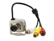 Unique Bargains Wired Micro Camera Mini Hidden CMOS Video Audio CCTV Cam 208C