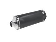 Black Metal Triangle Shaped 38mm Inlet Motorcycle Exhaust End Muffler