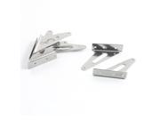 Unique Bargains 3Pairs 2mm Hole Dia Silver Tone Stainless Steel Triangle Control Horn L31xH30mm