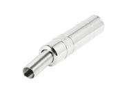 Unique Bargains Silver Tone 6.35mm 1 4 Female Socket Audio Adapter Spring End Connector