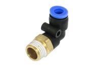 Unique Bargains Air Pneumatic Elbow Connector Quick Fitting Coupler for 6mm 0.24 OD Tube