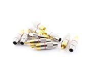 10pcs RCA Male Plug Audio Video Coaxial Coax Cable Wire Connectors Adapters