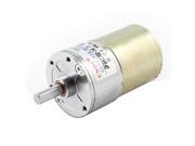 Unique Bargains 12V 300RPM 2 Pin Connector Speed Reduce DC Gearbox Motor Silver Tone
