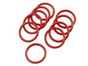 Unique Bargains 10 x Red Silicone O Ring Oil Seals Gaskets Washers 20mm x 2mm