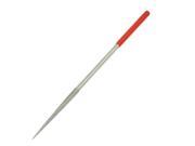 4mm x 160mm Replacment Metal Stone Round Diamond Files Silver Tone Red