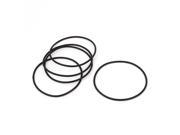 Unique Bargains 5 Pcs Black Rubber O Shaped Rings Oil Seal Gasket Washer 70mm x 62mm x 2mm