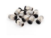 Unique Bargains 10 x Pneumatic One Touch Push In Quick Coupling 1 4 PT Thread for 8mm Air Tube