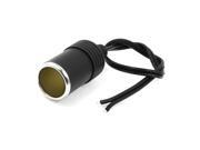 Unique Bargains Black Round Conencting Cigarette Light Socket for Car Auto