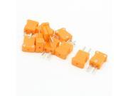 10 Pcs Orange K Type 5.5mm Pitch Temperature Tester Thermocouple Plug