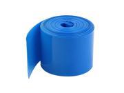5Meters 29.5mm Width PVC Heat Shrink Wrap Tube Blue for 1 x 18650 Battery