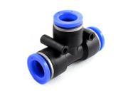 Unique Bargains 12mm Tube Dia T Shaped Pneumatic Air Pipe Hose Quick Fitting Coupler Adapter
