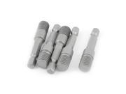 Unique Bargains 5PCS 3 8 Thread Replacing Hex Shank Adapter for Electric Drill Chuck