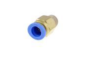 Unique Bargains 10mm Hole 1 4 PT Thread Straight Push in Tube Pneumatic Quick Fitting