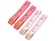 Unique Bargains 60 Inch Assorted Inch Metric Tape Measure Sewing Tailor Cloth Ruler 4 Pcs