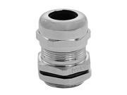 Unique Bargains Male Thread Stainless Steel Cable Gland Adapter PG13.5