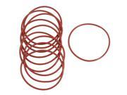Unique Bargains 10 Pcs Flexible Rubber O Ring Seal Washer Replacement Red 53mm x 2mm