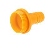 Unique Bargains 1 1 2 Male Thread Orange Plastic Straight Bard Hose Connector for 1 Tube