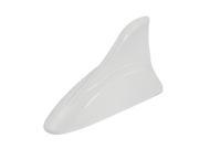 Car Plastic Rear Tail Shark Fin Dummy Antenna Aerial Decoration White