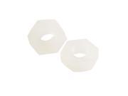 Unique Bargains 10 Pcs White Replacement 1 8 Female Thread Plastic Screw Nut