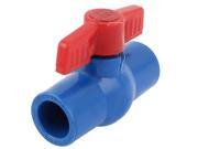 Plastic 20mm to 20mm Red Rotary Knob Tap Faucet Water Adjust Stop Valve