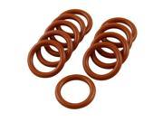Unique Bargains 24mm x 17m x 3.5mm Red Silicone O Ring Oil Seals 10 pcs