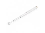 Unique Bargains 35mm to 68mm 4 Sections FM Radio TV Telescoping Antenna Replacements Silver Tone