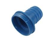 Unique Bargains 56mm Male Thread Blue Plastic Straight Bard Hose Connector for 36mm Tube