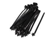 Unique Bargains 164mm Length Black Nylon Shipping Push Mount Cable Organzation Tie Cord 30 Pcs