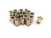 20Pcs Steel Rivet Nut Flat Head Insert Nutsert 1 4 20