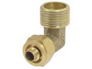 Unique Bargains Air Pneumatic 10mm Pipe 3 8 PT Male Thread L Shaped Brass Quick Joint Coupler