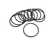 Unique Bargains 10 Pcs Black Silicone O ring Oil Sealing Washer Grommet 57mm x 3.1mm