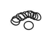 Unique Bargains 10 Pcs Black Silicone O ring Oil Sealing Washer Grommet 33mm x 3.5mm