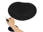 Soft Gel Wrist Rest Cushion Support Black for Notebook Laptop Mouse Pad