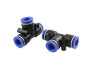 Unique Bargains 2pcs 8mm to 8mm Piping Push In Quick Fittings T Joints
