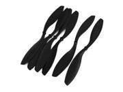 6Pcs 12x4.5R 2 Blade Positive Reverse Plastic Propellers w Adapter Rings
