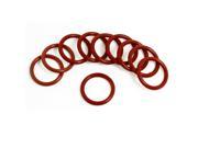 Unique Bargains 10 x Flexible Soft Rubber O Ring Seal Washers Replacement Red 26mm x 3mm
