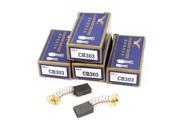 5 Pairs Gray Power Tool Replacement Motor Carbon Brushes 17mmx10mmx5mm