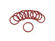 Unique Bargains 10 x Flexible Soft Rubber O Ring Seal Washers Replacement Red 36mm x 3mm