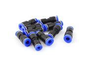 10pcs 1 4 to 1 8 Tube OD 2 Way Straight Push In Pneumatic Quick Fittings