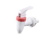 Unique Bargains Push Type Handgrip Red White Plastic Faucet Tap for Water Dispenser