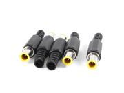 5 Pcs Replacing 5mm x 1mm x 9mm Male Gender DC Power Plug Connector