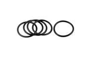 Unique Bargains 5 Pcs 45mm x 3.5mm x 38mm Industrial Rubber O Ring Seal Washer Black