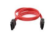 Red 7 Pin Female to Female SATA Connector Hard Drive HDD Data Cable Lead
