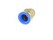 Unique Bargains 12mm Hole 3 8 PT Thread Straight Push in Tube Pneumatic Quick Fitting