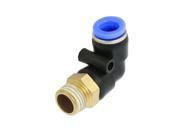 Unique Bargains Air Pneumatic Elbow Connector Quick Fitting Coupler for 8mm OD Tube Zcdda