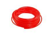 Unique Bargains Unique Bargains Orange Red 25M 82Ft 25 64 OD x 1 4 ID Pneumatic PU Hose Pipe Tube