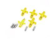 Unique Bargains 9mm Hose Connector Waterer Nipple Drinker Auto Water Feeder Yellow 5PCS